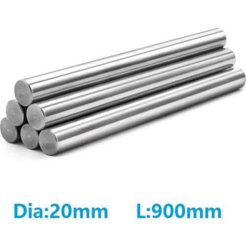 4pcs/lot 20mm linear shaft 900mm long 20x900mm chromed plated shaft hardened shaft rod bar CNC parts 3d printer