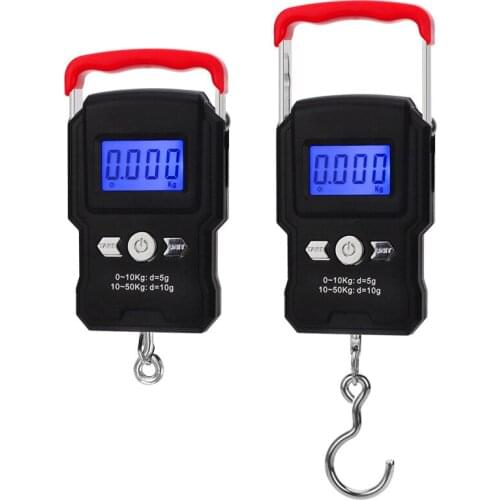 50kg mini electronic weighing express scale spring portable electronic scale hanging hook fishing scale sensor weights balance