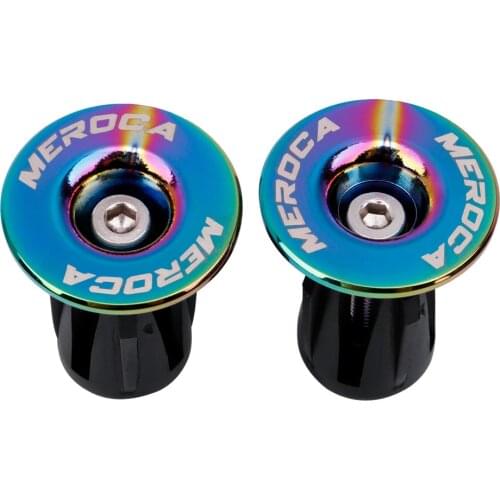 MEROCA Aluminum Alloy MTB Bike Bar End Plug For 22-24mm Iamok Handlebar Cap A Pair