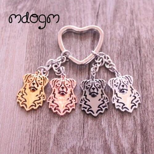 Australian Shepherd Dog Animal Gold Silver Plated Metal Pendant Keychain For Bag Car Women Men Girls Boys Love K055