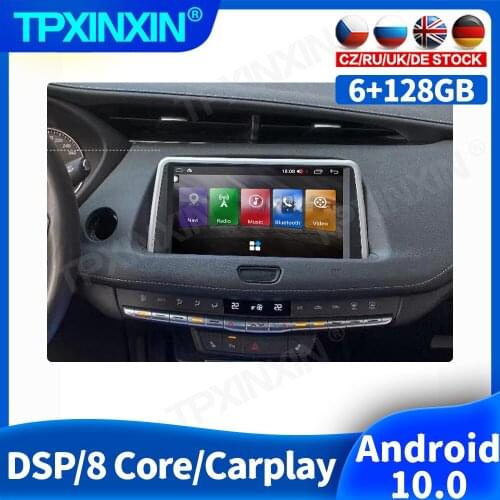 128G Android 10 For Cadillac XT4 Car Radio Accessories Multimedia Video Player Navigation Head Unit GPS Auto 2din 2 din No DVD