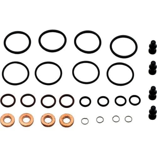 Automobile Engine Fuel System Pump Seal O Rings + Washer Shim Gasket Repair Kit Full Set Replacement for Bosch SI-AT28081