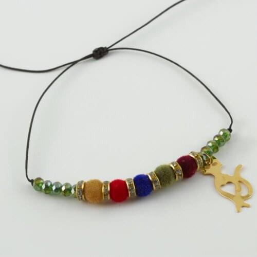 Velvet Beads Crystal Bracelet