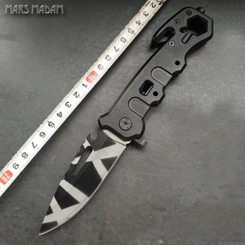 Free shipping Multifunctional knife Folding Knife Survival Pocket Knife Outdoors EDC Rescue Tools