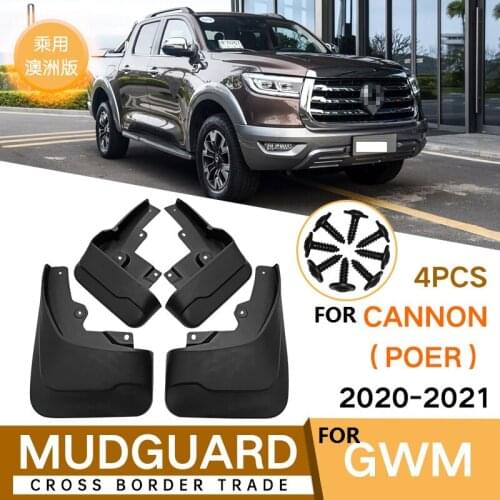 For Great Wall Cannon GWM Poer Ute 2020-2021 Australian version Front Rear Car Fender Mud Flaps Guard Splash Flap Mudguards Acc