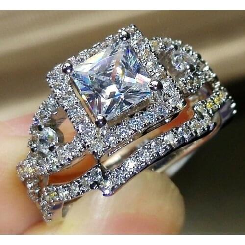 CHARLINLIOL Rings With Diamonds