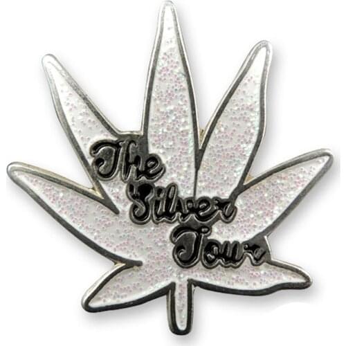 Cheap custom Metal Zinc Alloy Flower Badge with Butterfly Clutch