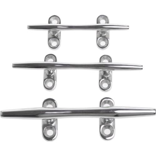 4/5/6" Heavy Duty Base Boat Dock Deck Rope Cleat Marine Bollard Yacht