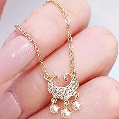 JUWANG Exquisite Luxury Safety Lock Necklaces Fashion Clavicle Rope Necklaces For Lady Trendy Tiny Minimalist Necklace Jewelry