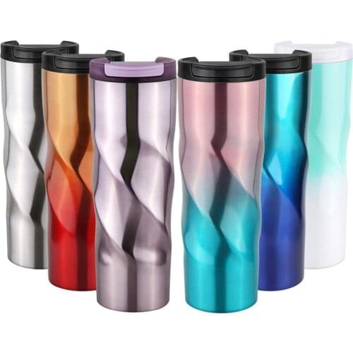 Thermos Cup Mug Stainless Steel Hydro Flask Gradient Double Wall Vacuum Coffee Mug Tumbler Bottle Water Thermal Flask for Travel