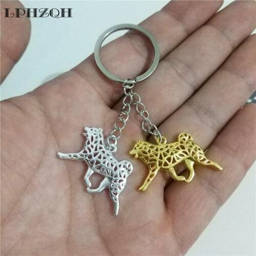 LPHZQH Hot Fashion Trendy Puppy Dog Car Keychain Shiba Inu Women Handbag Charm Pendant Accessories Keyring Jewelery Steampunk