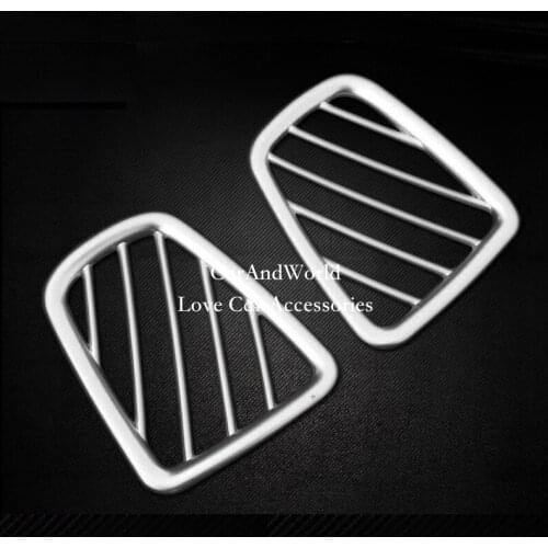 For KIA Sportage 2016 2017 Small Air Conditioning Outlet Vent Cover Interior Frame Panel Trim ABS Chrome Car-styling Accessories