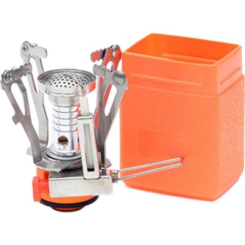 Mini Camping Stoves Folding Portable Outdoor Backpacking Gas Stove Furnace Cooking Picnic Split Stoves Cooker Burners