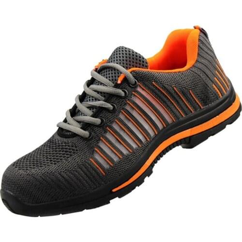 Mens Breathable Fish Shoes Outdoor Air Mesh Surface Shoes Sports Shoes Work Safety Hiking Shoes