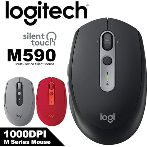 Logitech M590 Multi-Device Silent Mouse with 1000DPI Unifying Receiver SilentTouch Technology for Windows Mac OS iPad OS