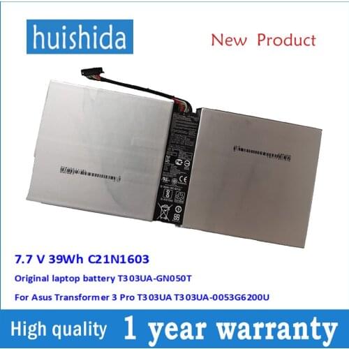 7.7 V 39Wh C21N1603 Original laptop battery T303UA-GN050T For Asus Transformer 3 Pro T303UA T303UA-0053G6200U series