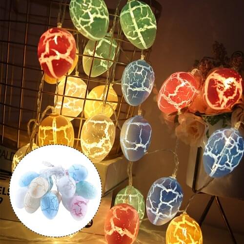 Easter Decorations For Home Egg Rabbit Led String Light Easter Bunny Fairy String Lights Wedding Party Ornament Home Decor