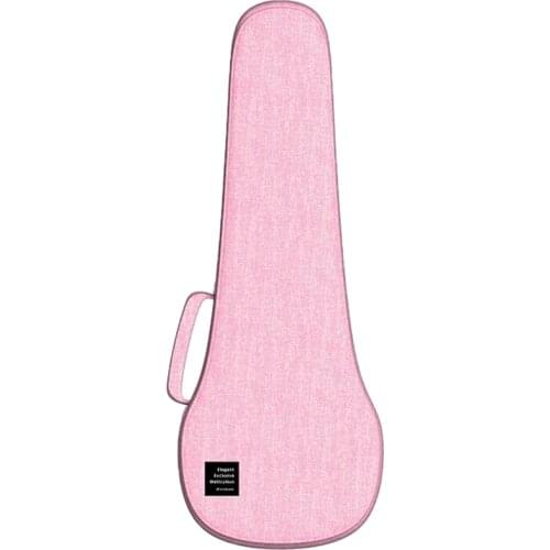 TOM Zip Up Pink Ukulele Storage Bag Carrier Case Pouch for 23 Inch /21 Inch Ukulele Music Instrument Accessories