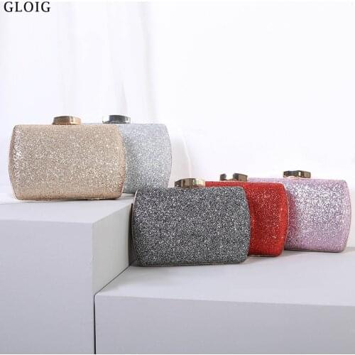 Sequined Women Evening Bags Fashion Day Clutches Party Shoulder Chain Messenger Purse Mixed Color Bags