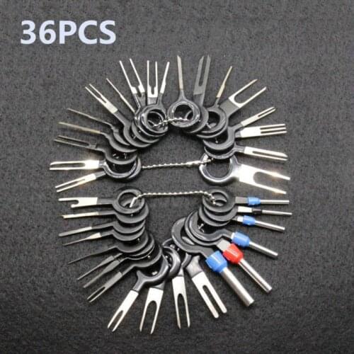 26/36/41/59 Car Plug Terminal Removal Tool Set Pin Needle Retractor Pick Needle Remover Electrical Wire Puller Hand Tools Kit