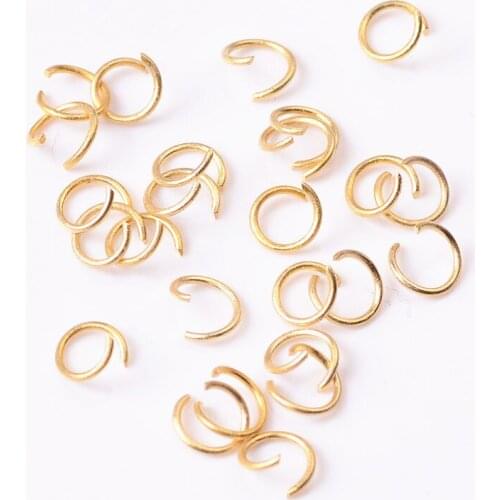 2770pcs iron jump rings jewelry connector jump rings jewelry diy jewelry making accessories Loop gold Color 0.7MM Line diameter