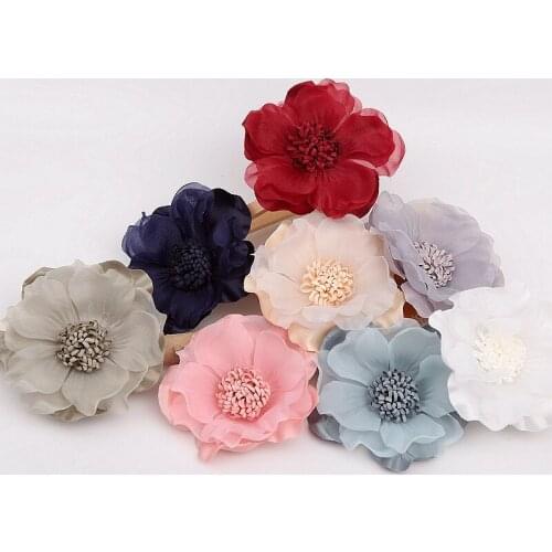 4PCS/Lot Hand Made Flowers Lace Fabric Lace Trimmings DIY Garment Sewing Supplies Fabrics Garment Accessories HD026