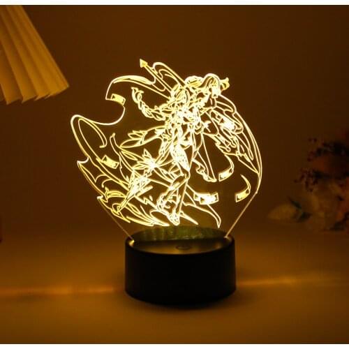 LED Night Light Kids My Hero Academia Anime Figure Lamp For Room Party Novelty Illusion Desktop Decor Indie Child Birthday Gift