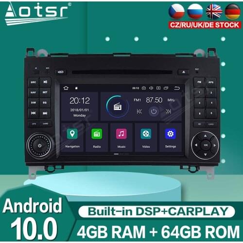 For Mercedes Benz B200 B-class W245 B170 Android 10.0 Auto Radio Stereo Car Multimedia DVD Audio Player GPS Navigation Head Unit