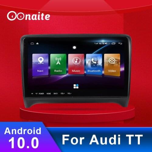 Oonaite 9.66" Android 8.1 Car Radio Multimedia video Player GPS navigation Voice Control DVD Bluetooth for Audi TT 2008-2014