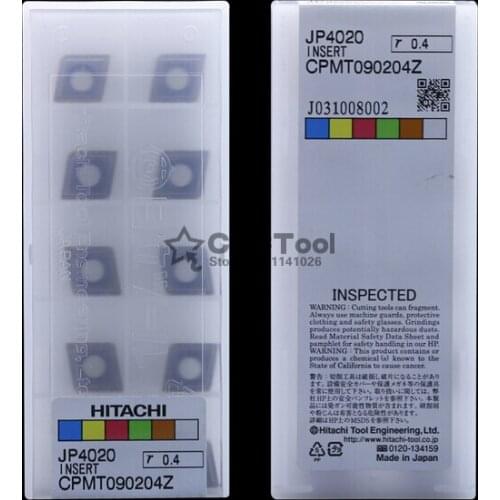 Free shopping! HITACHI 10PCS CPMT090204Z JP4020 lathe cutting tools CNC blade alloy carbide cutting tool carbide inserts