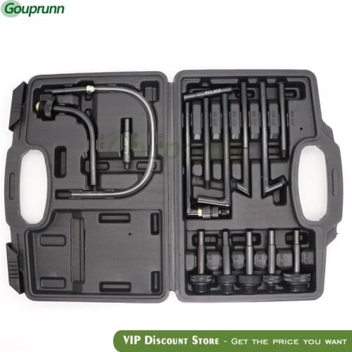 Free shipping!!!Transmission Oil Refilling Refill Tool Kit 15Pcs Oil Filling Adaptor Set CVT Transmission Service Adapter