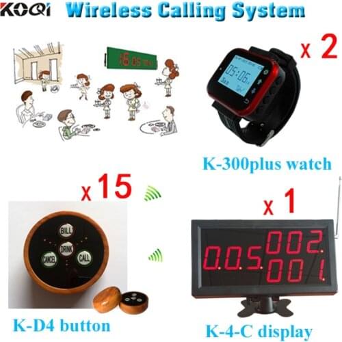 Free shipping Restaurant Ordering System Counter Display Receiver Table Bell Transmitter Service Pager Catering Equipment