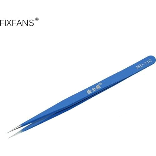 BGA Soldering Tweezers with Fine Pointed Tip, High Precision Stainless Steel Tweezers for Mobile Phone Repair Watchmaker Tools