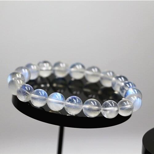 Natural jade Natural crystal 6A blue moonstone bracelet for women Labrador bracelet