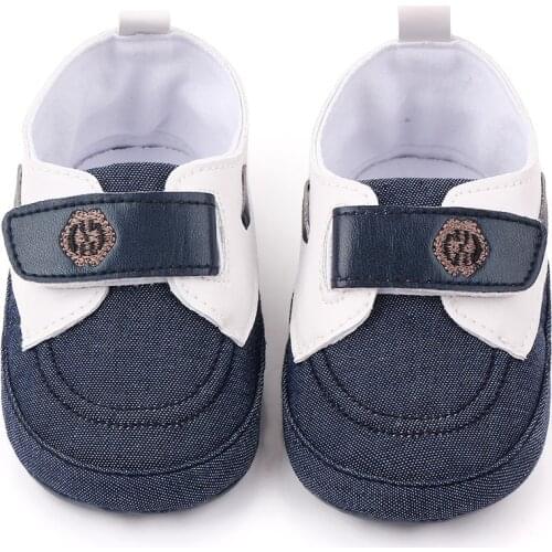 Hook&Loop Baby Shoes Treasure Velcro Toddler Soft Sole Canvas Shoes
