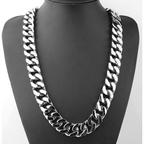 Fitness Style Stainless Steel Fashion Cuban Curb Link Chain Mens Womens Necklace/Bracelet Unisexs Daily Jewelry 7-40inch