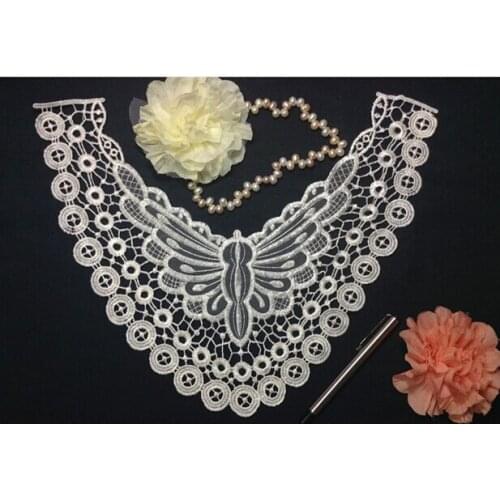 38cm*30cm polyester embroidery collar applique,embroidery decoration collar,XERY-PY0511B