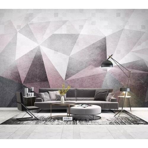 Nordic abstraction line geometry is contemporary and contracted sitting room bedroom setting wall
