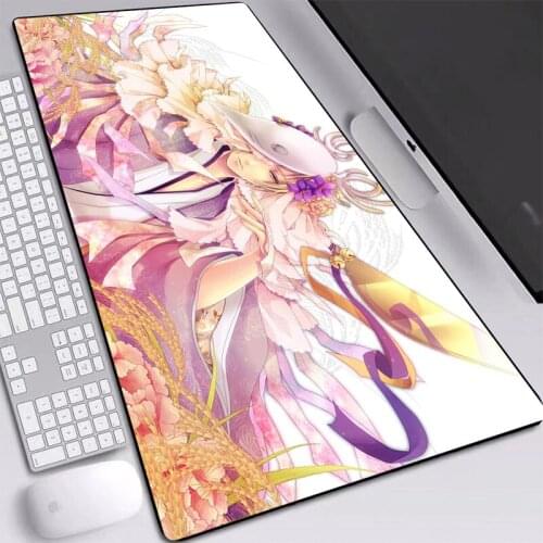 Anime Mouse Pad Warm Natsume Boy Pads For Computer Laptop Mice Mats Extended Full Desk Pad With Eco-friendly Material Rubber