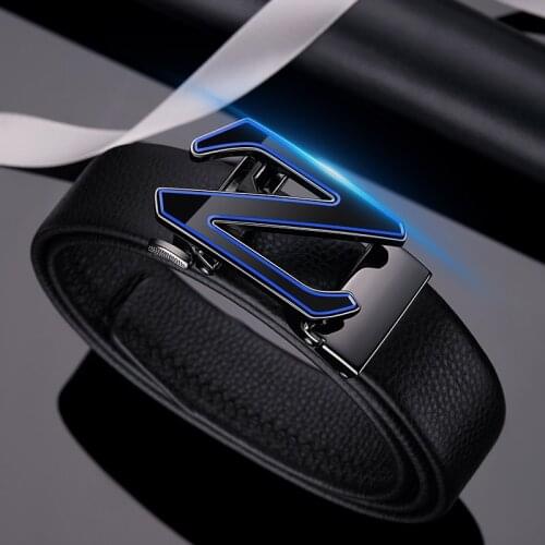 Leather Mens automatic buckle belt business leisure brand belt high grade Jeans Belt