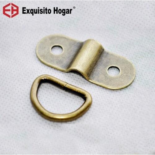 Multi Purpose Arch Bridge Bronze Clip Handmade Leather DIY Luggage Hardware Accessories, D Ring, Hand Held Hanger