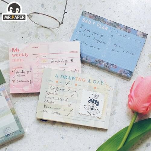 Mr. Paper 4 Designs 80 Pieces/Book INS Style Street View Notebook Series Creative Notebook DIY Decorative Loose-Leaf Paper