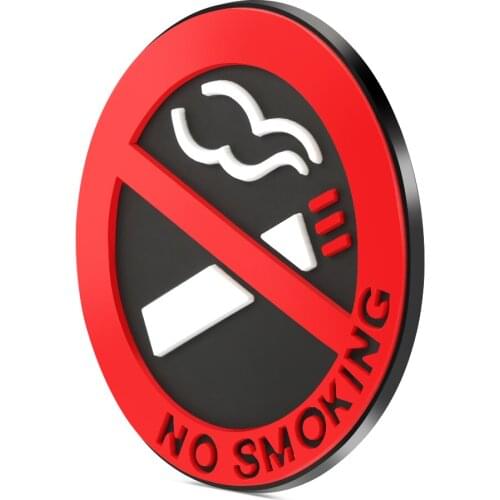 Newest No smoking Logo Stickers Car Stickers Car-styling for Chevrolet Cruze for Ford Focus 2 3 for Mazda for Volkswagen