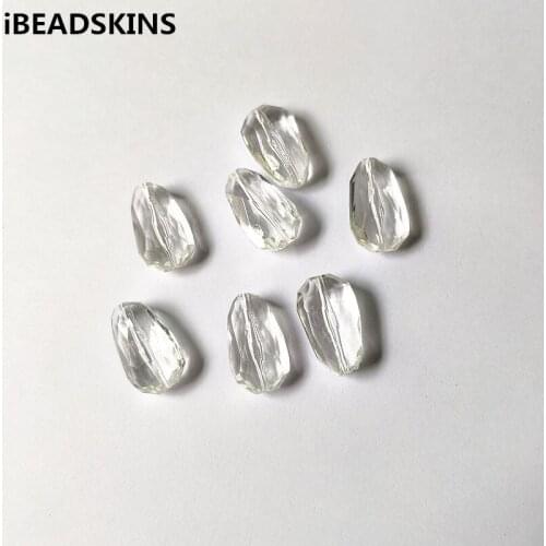 New arrival! 28x16mm 160pcs/lot Clear acrylic Faceted Oval shape beads for Necklace,Earrings parts,hand Made Jewelry DIY