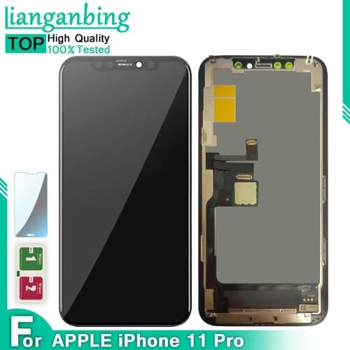 Original LCD INCELL Display For iPhone 11 Pro OEM LCD Display Touch Screen Digitizer Assembly Replacement Parts + Tempered film