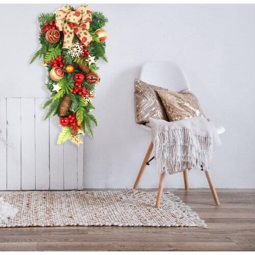 Upside Down Rattan Tree Christmas Simulation Plants For Shopping Mall Home Decorations Artificial Flowers