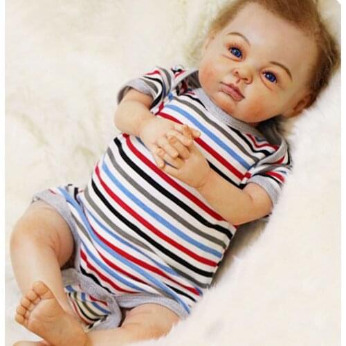 Super Ture bebe reborn newborn alive baby reborn silicone dolls toys 22" 55cm Boutique reborn collection doll gift