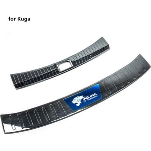 Car styling stainless steel Rear Bumper Protector Sill Trunk Tread Plate Trim for Ford Kuga 2013 2014 2015 2016 2017 2018