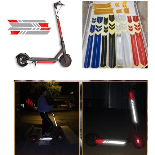 24 Colors High Quality Reflective Styling Stickers For Xiaomi Mijia M365 Electric Scooter Skateboard Accessories