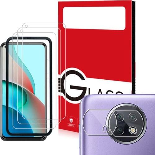 Tempered Film For Redmi Note 9T CellPhone Screen Film Set Transparent Front Films Intelligent Easy Installation Protector Cover